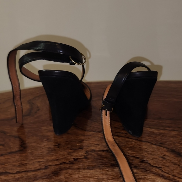 & Other Stories Black Wege Heels Size 37EU/ 6AU - Picture 5 of 6